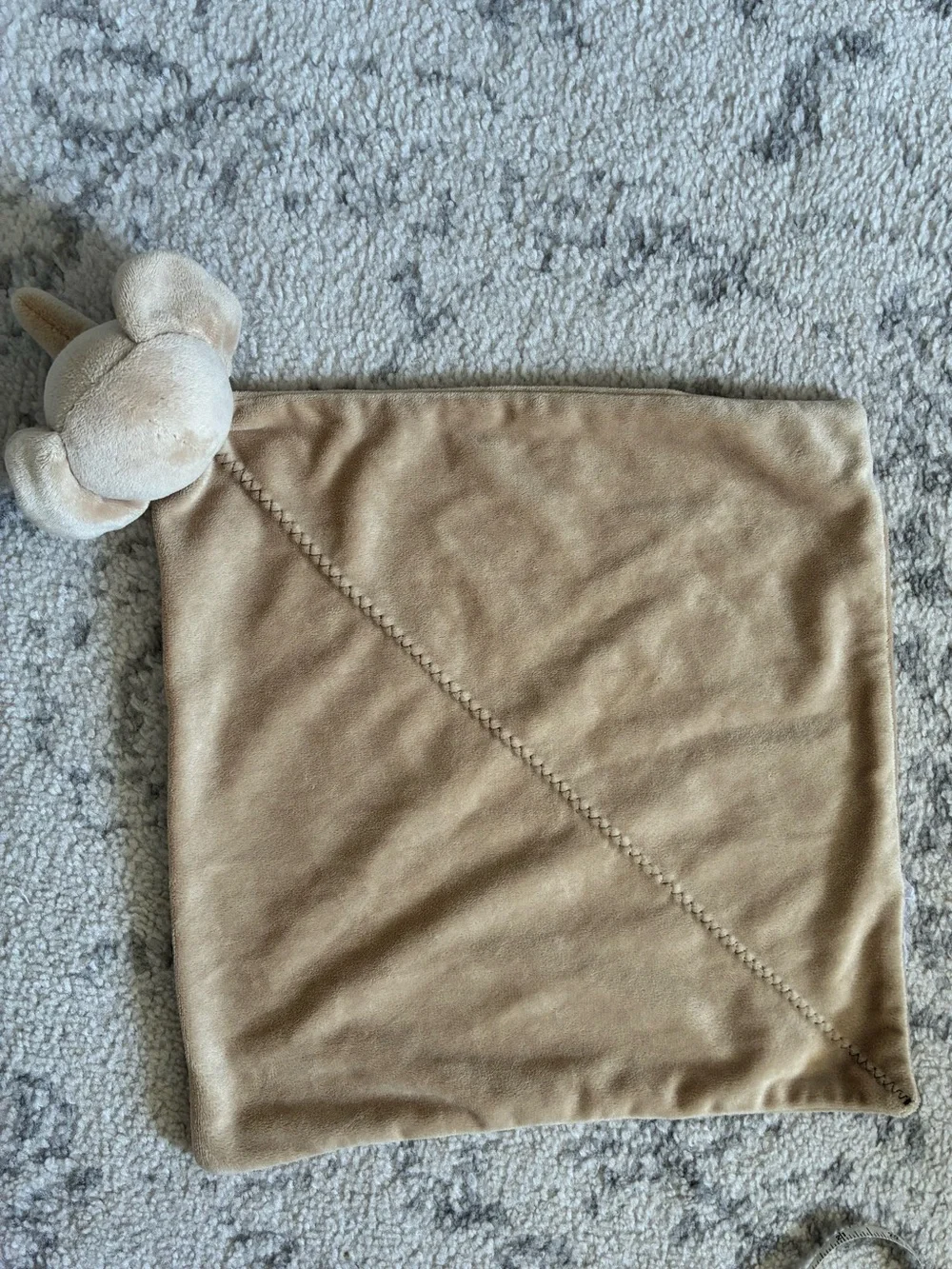 Carters Just One You Tan Elephant Security Blanket